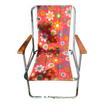 Chaise de jardin pliante seventies