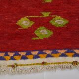 Vintage Handmade Angora Wool Rug sku 1670