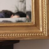 Large bevelled gold mirror