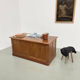 1950s walnut counter or desk