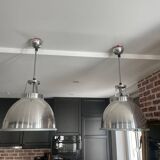 Pair of Original BTC England Titan Pendant Lights, Size 1