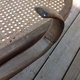 Rocking-chair en cannage