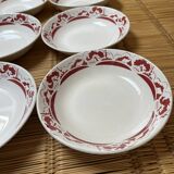 6 soup plates Les Pommiers Sarreguemines