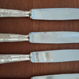 Set of silvered metal cutlery 1/1000th