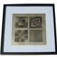 Tableau Vintage Art Optique - Victor Vasarely - Frame 40x40cm.