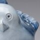 Decorative porcelain bird Virebent – Vintage French ceramics