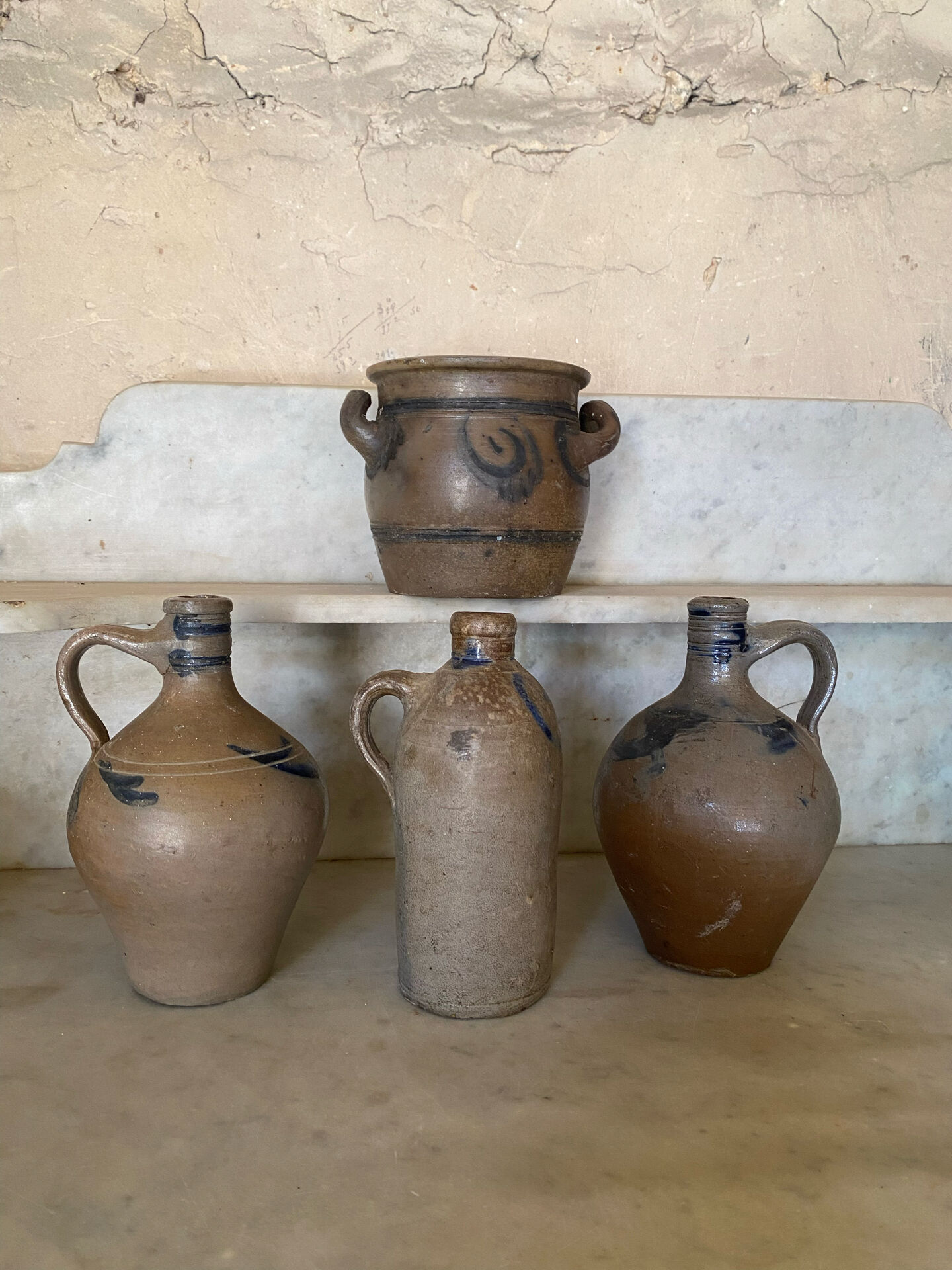 Ancient stoneware pottery from Alsace