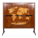 20thc italian stylised "map of the world" cabinet c.1950