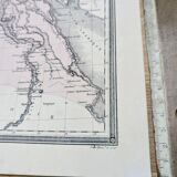 Ancient Egypt, original map printed in 1852.