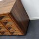 Vintage dutch oak haberdashery cabinet 1930s
