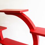 Red Modernist Flower Stand