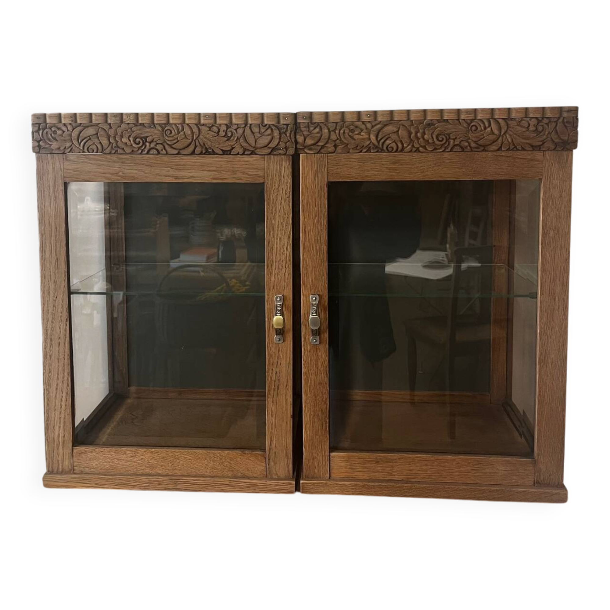 Pair of Art Deco display cabinets - 1930s