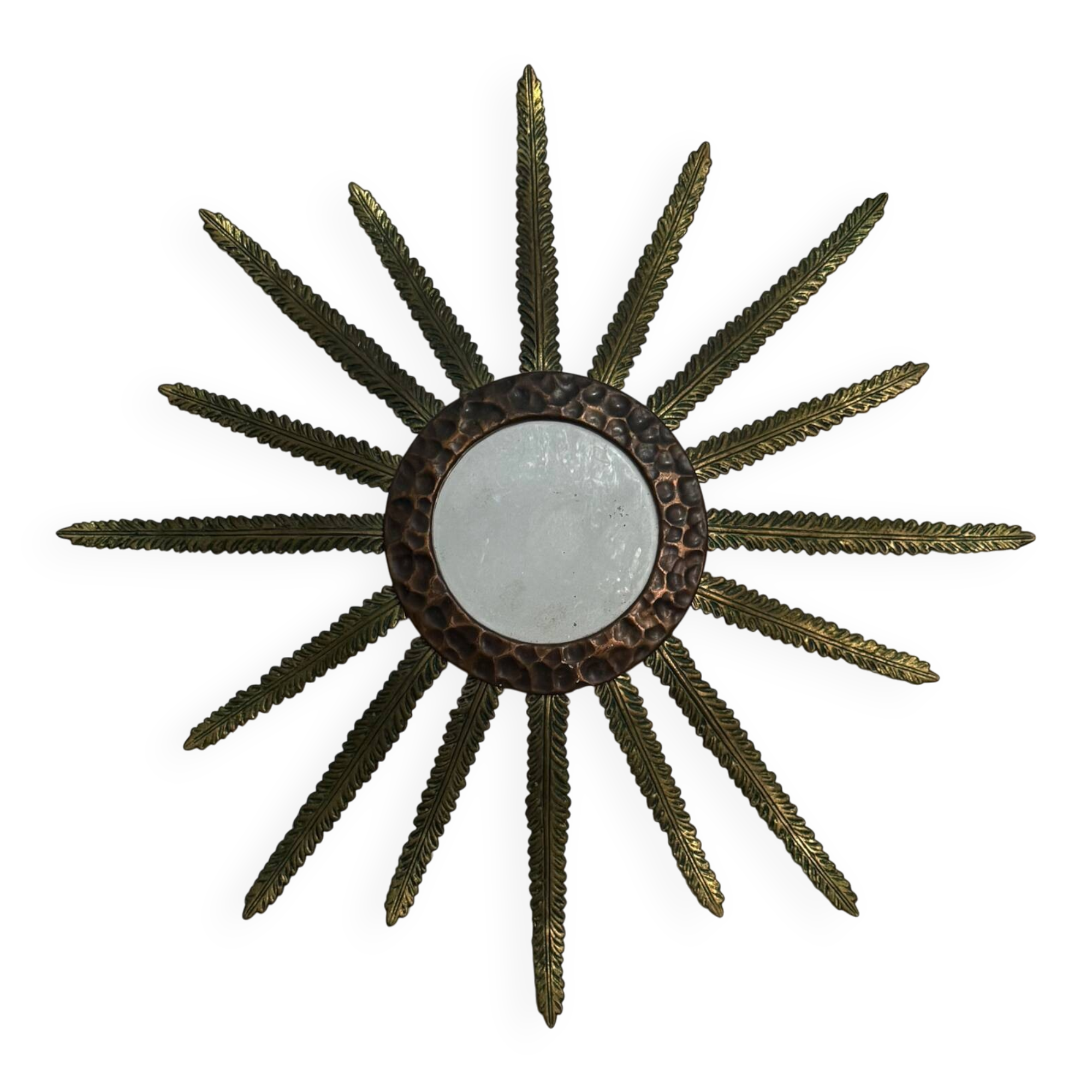 Bronze sun mirror from the 1950s France.