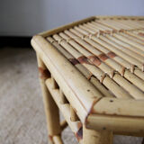 Octagonal bamboo table