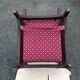 Vintage morris armchair in beech and fabric bordeaux napoleon iii