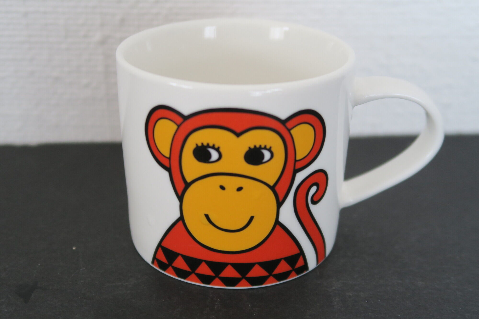 Set of 2 mugs or cups décor monkey design jane foster by make international 2016
