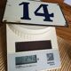 Old enamelled plate house number