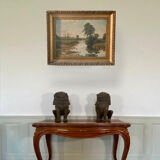 Countryside landscape Oil on canvas of the French school 20th century