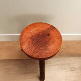 Solid wood tripod stool