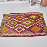 Small Oushak Multicolour Kilim Rug sk 1677