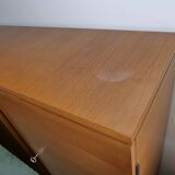 Buffet vintage en noyer, commode vintage, 1960