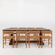 16th Century primitive full oak Spanish ship table with beautiful patina