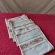 Lot de 6 serviettes de table Vintage