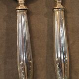 Silver metal fish service design 1930-1950
