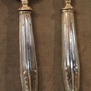 Silver metal fish service design 1930-1950