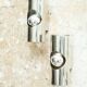 Pair of "Tube" wall lights in chrome, Space Age, 1970s