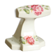 Patère en céramique décor fleuri