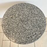 Table bistrot en granit et fonte de fer noire