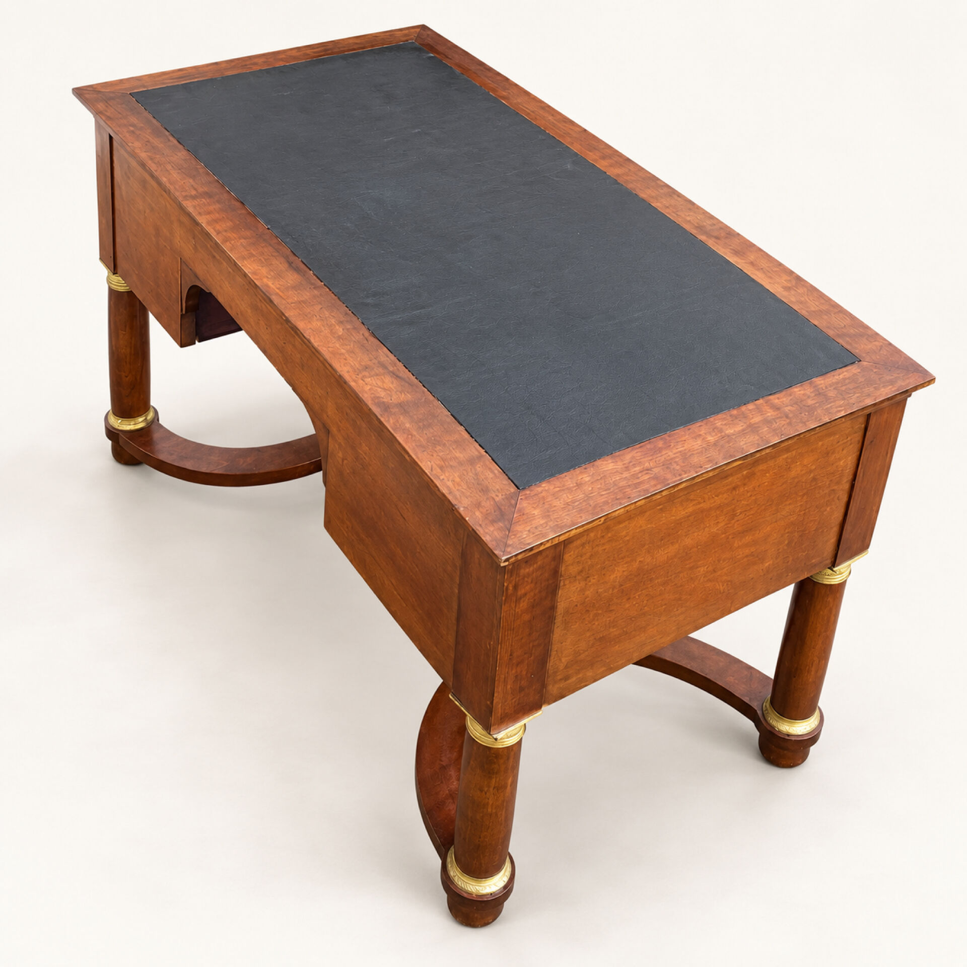Empire style flat desk in mahogany