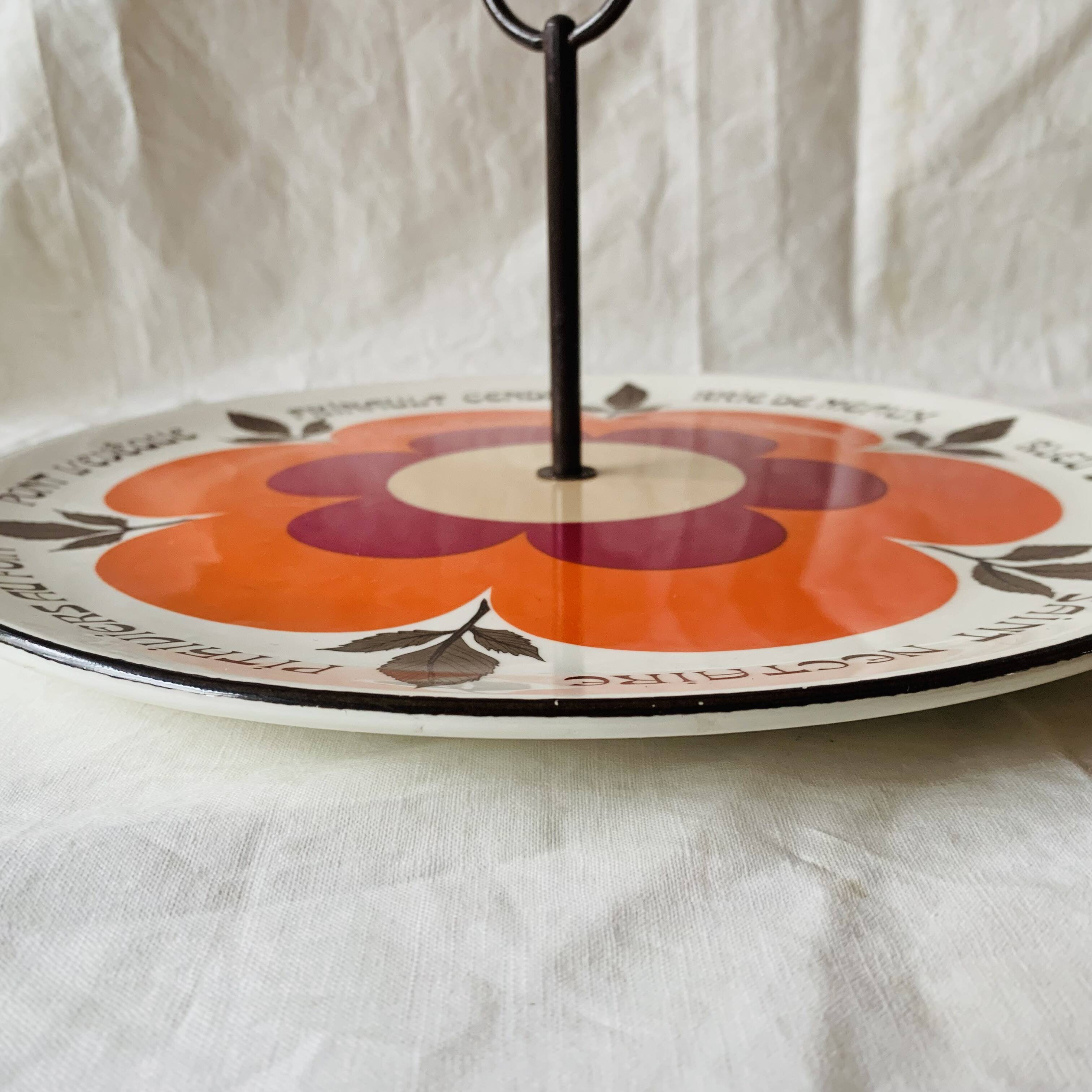 Vintage Gien cheese board - Harmonie series