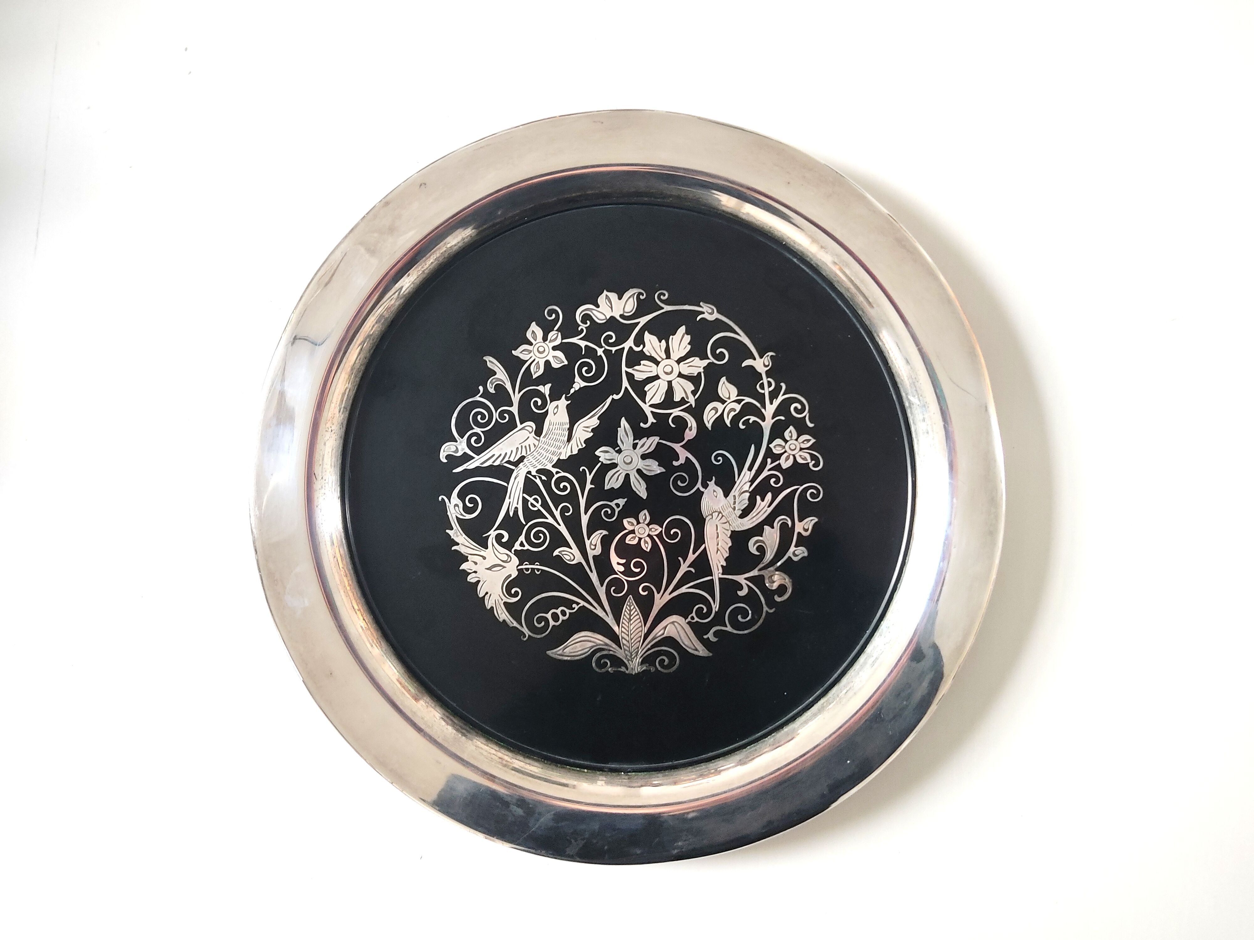 Plateau Métal argenté Oneida USA