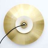 Danish pendant lamp in golden brass 60's