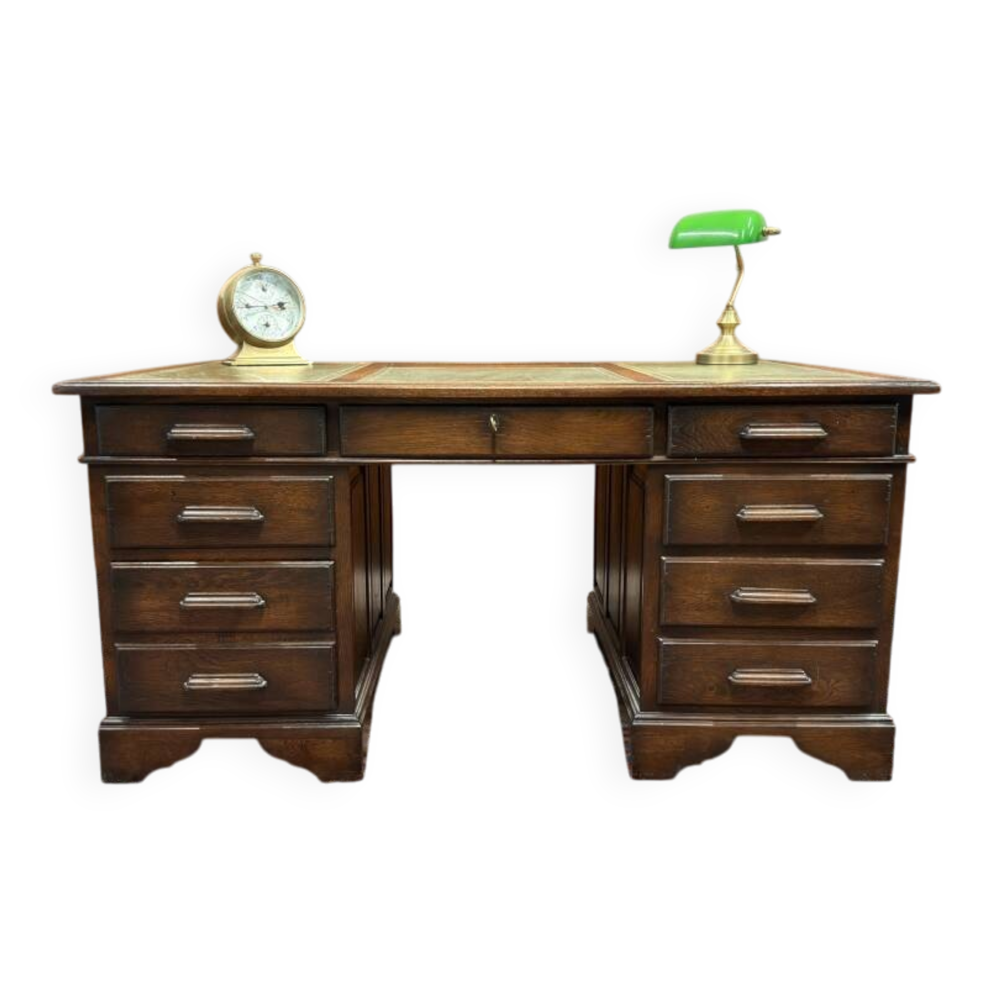 Bureau Chesterfield anglais antique