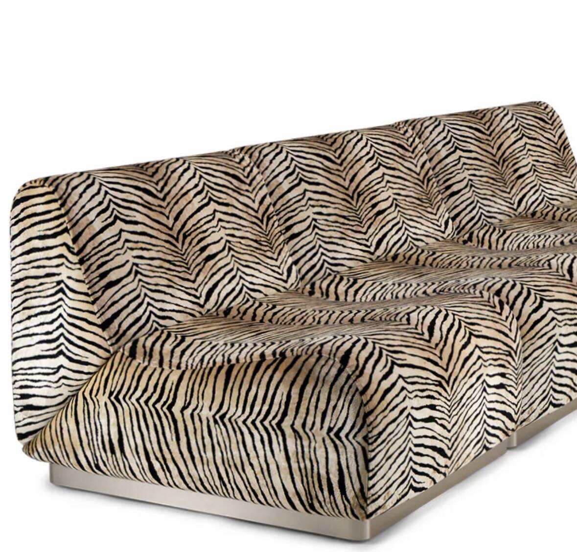 Round canapé - socialite family - tiger
