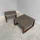 Set of vintage stone side tables, 1970s