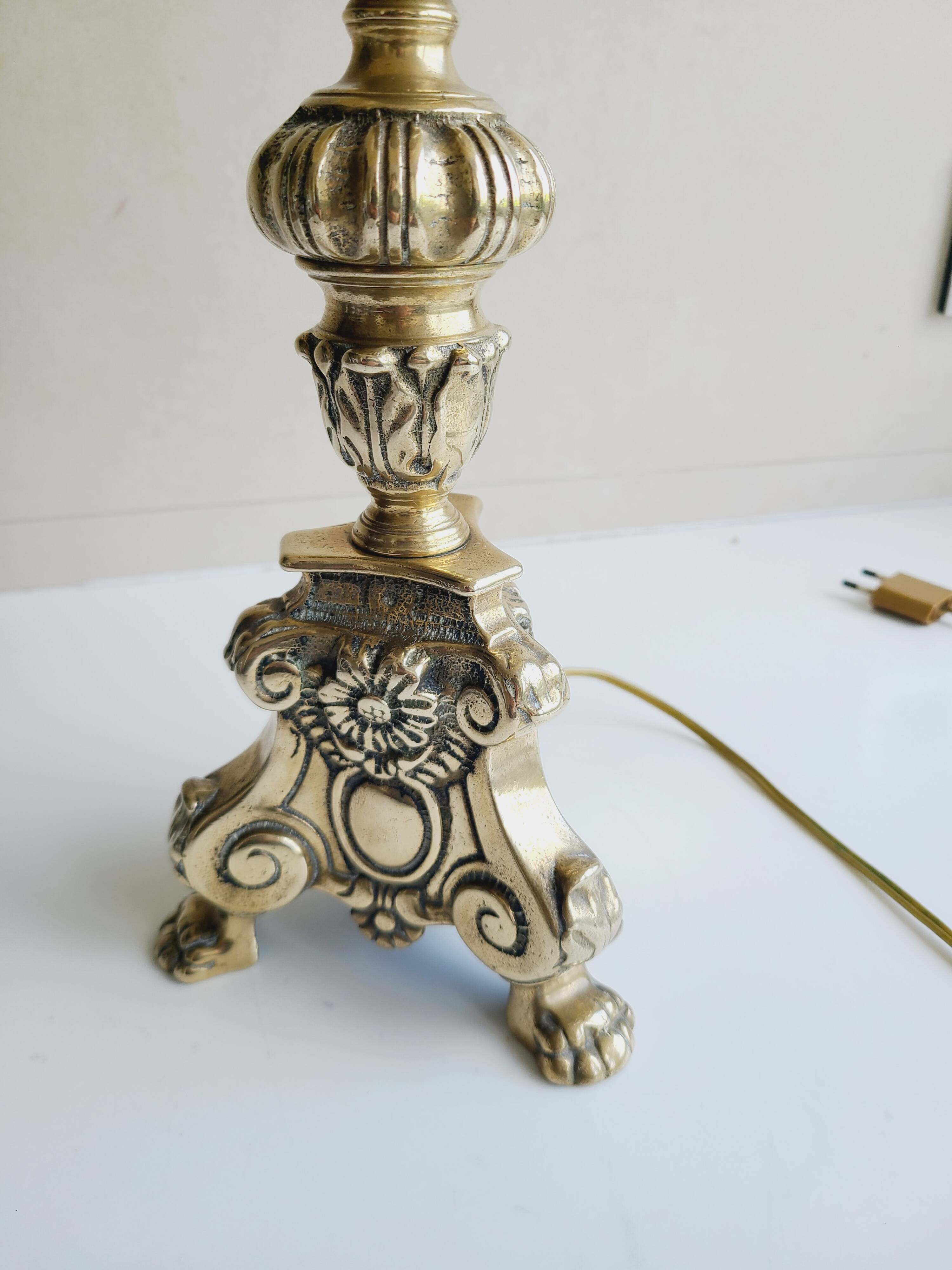 Anvienne bronze candelabra lamp XIX