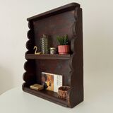 Antique brutalist wall shelf