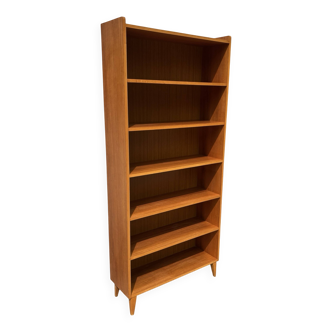 Vintage large teak bookcase Danish design from the 60s
