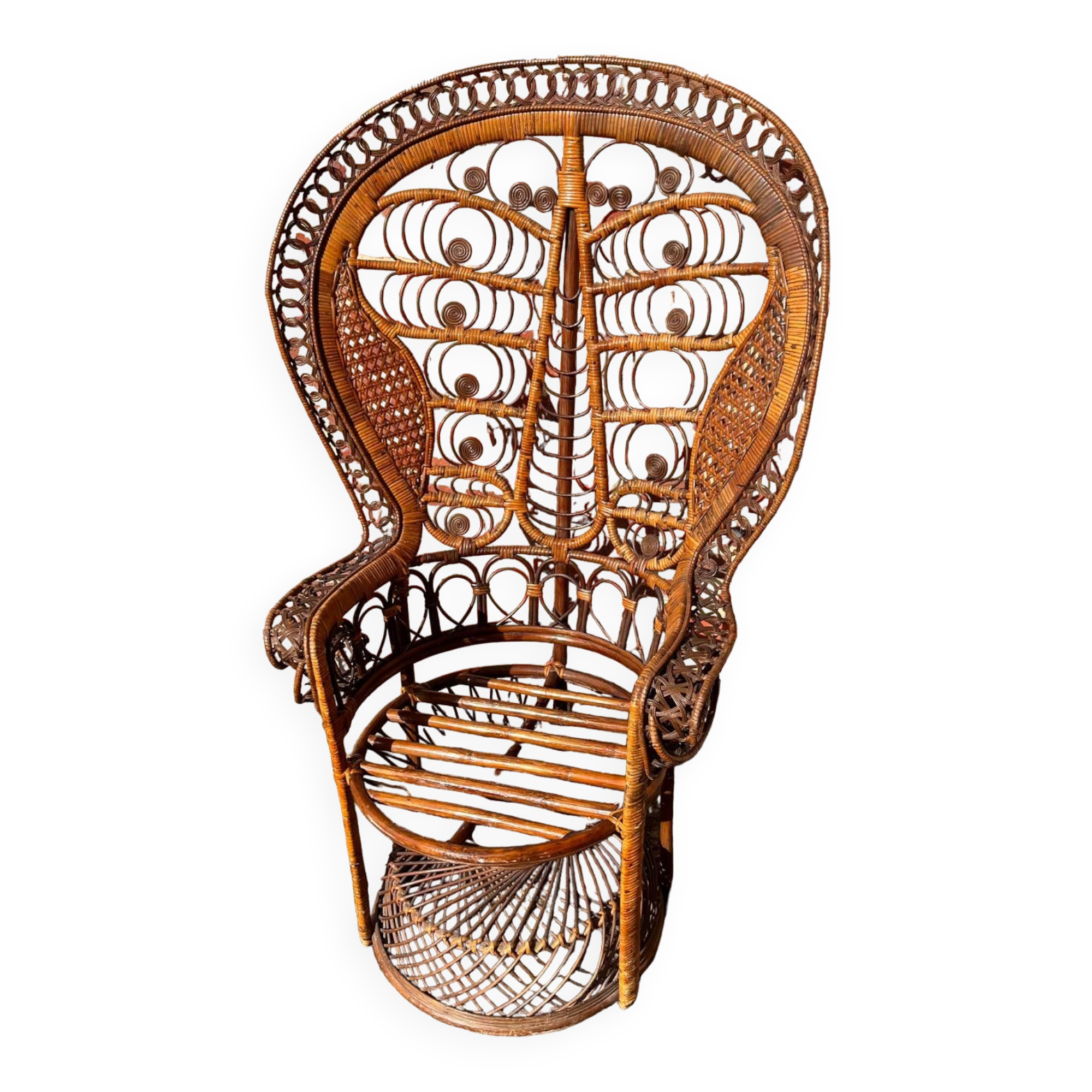 Emmanuelle rattan armchair