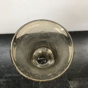 Vase sur pied style Biot verre bullé vintage