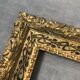 Old wooden frame and gilded stucco 50x60