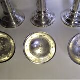 3 whole photophores in silver metal