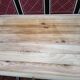 Solid pine bistro table with sanded top, 50s