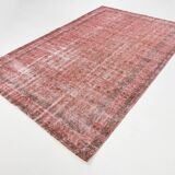 6x10 Vintage Red Floral Vintage Rug, 198x297Cm