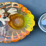 Resin ashtray or altuglas - shell shape, shell inclusion, fish, coral ect