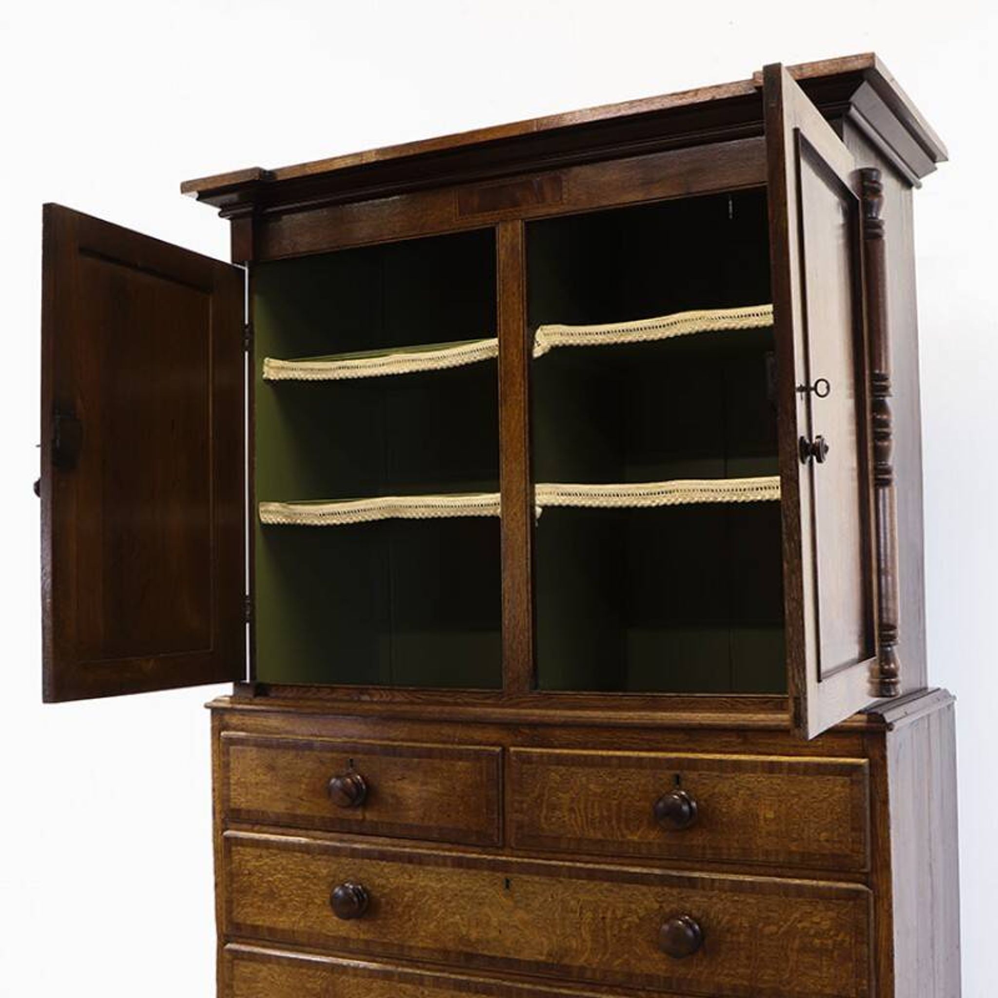Antique English Oak Cabinet